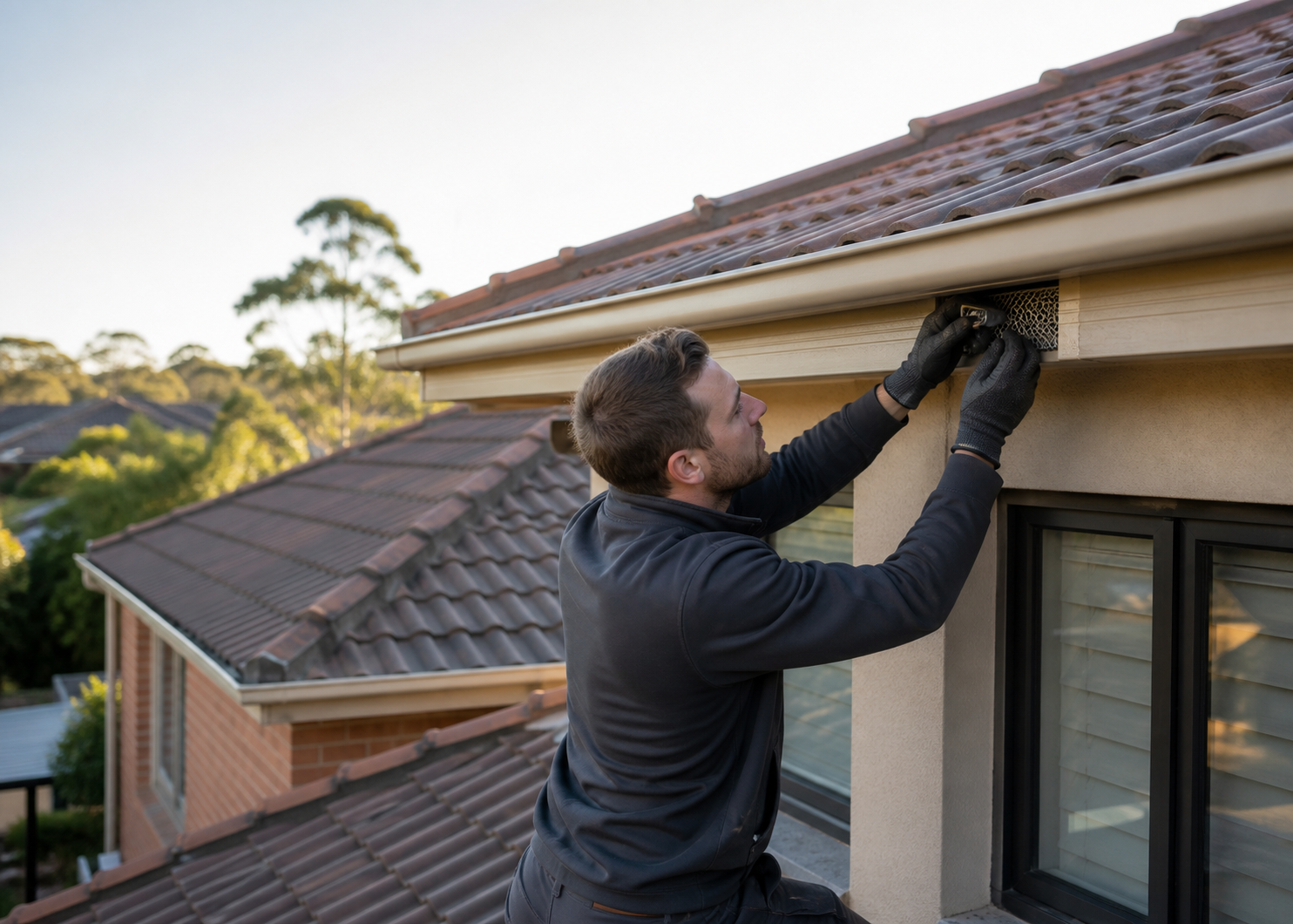 Melbourne home roofline sealed against possums